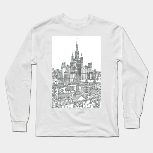 Moscow Long Sleeve T-Shirt by valery in the gallery